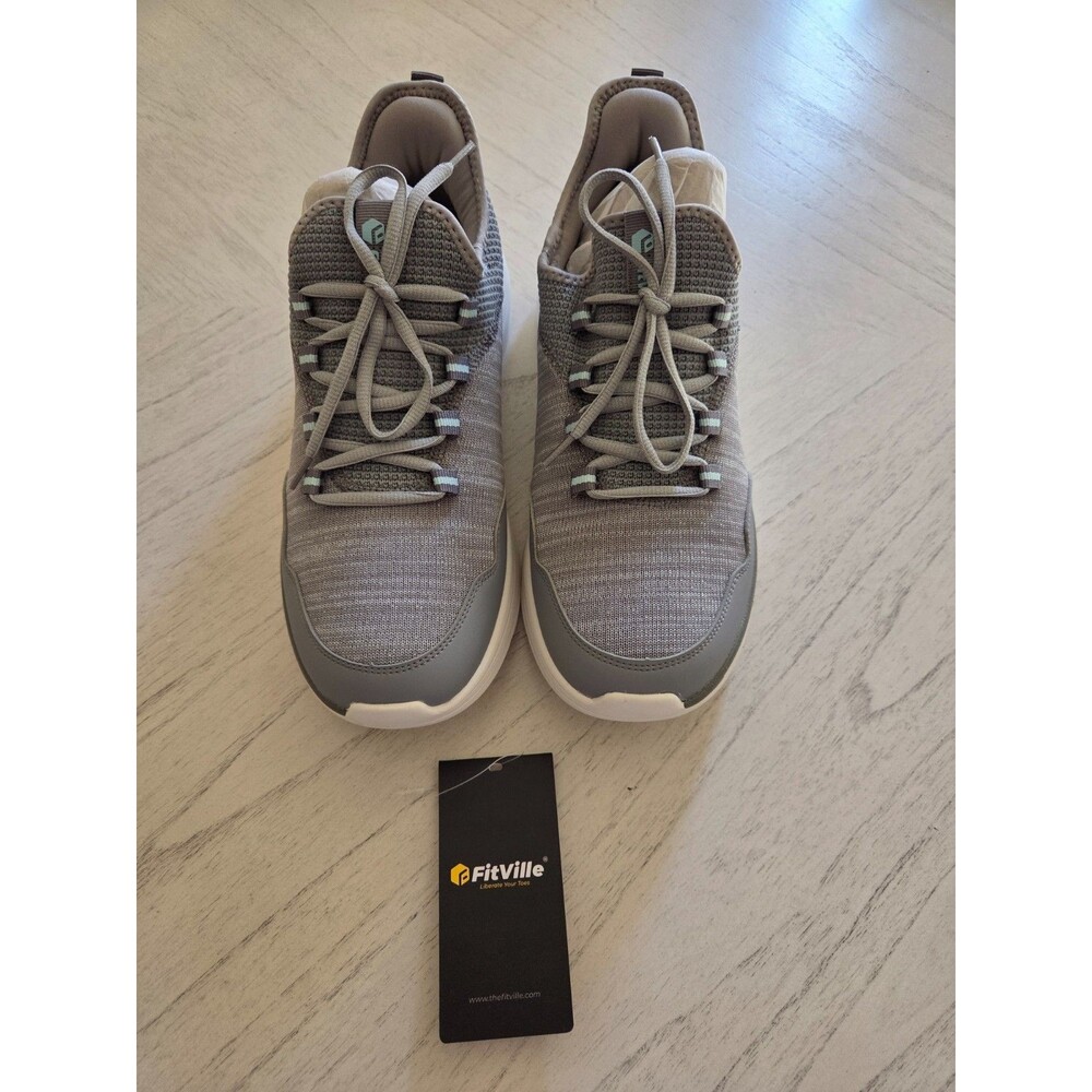 FitVille Womens Sneakers Walking Shoes Wide Width Arch & Heal Support